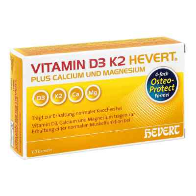 Vitamin D3 K2 Hevert Plus Kapseln 60 szt. od Hevert Arzneimittel GmbH & Co. K PZN 16336937