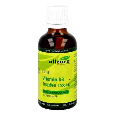 Vitamin D3 Tropfen 1000 I.e. 50 ml od allcura Naturheilmittel GmbH PZN 13427421