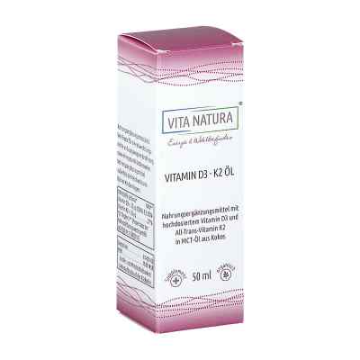 Vitamin D3/k2 1000 I.e./20 [my]g Tropfen 50 ml od Vita Natura GmbH & Co. KG PZN 15821458