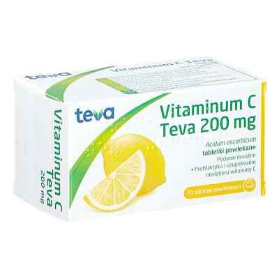 Vitaminum C Teva 200 mg 50  od TEVA KUTNO S.A. PZN 08301535