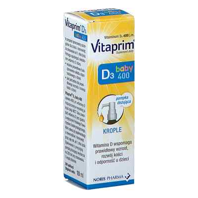Vitaprim D3 Baby 400 krople 10 ml od  PZN 08304341