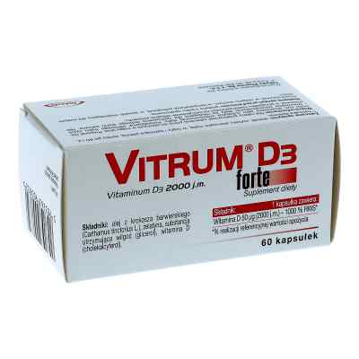 Vitrum D3 Forte 2000 j.m. kapsułki 60  od CURTIS HEALTH CAPS PZN 08300315