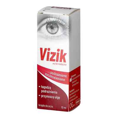 Vizik krople na podrażnione i zaczerwienione oczy 10 ml od PENTA ARZNEIMITTEL GMBH PZN 08300827