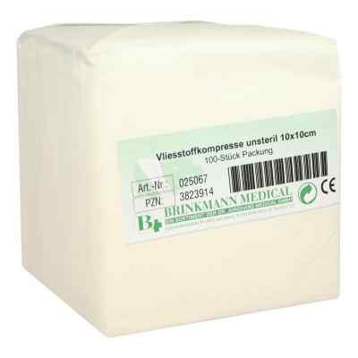 Vliesstoff-kompressen 10x10 cm unsteril 4fach