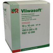 Vliwasoft Schlitzkompressen 10x10 cm steril 4lagig