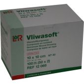 Vliwasoft Vlieskompressen 10x10 cm steril 6l. 50X2 szt. od Lohmann & Rauscher GmbH & Co.KG PZN 08900890