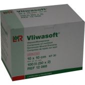 Vliwasoft Vlieskompressen 10x10 cm steril 6l.