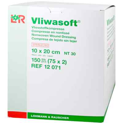 Vliwasoft Vlieskompressen 10x20 cm steril 4l. 150 szt. od Lohmann & Rauscher GmbH & Co.KG PZN 06325594