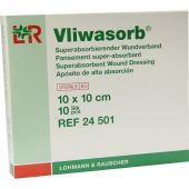 Vliwasorb superabsorb.Saugkomp.steril 10x10 cm 10 szt. od Lohmann & Rauscher GmbH & Co.KG PZN 05974681