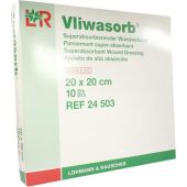 Vliwasorb superabsorb.Saugkomp.steril 20x20 cm 10 szt. od Lohmann & Rauscher GmbH & Co.KG PZN 05974706