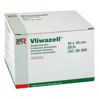 Vliwazell Saugkompressen 10x10 cm steril