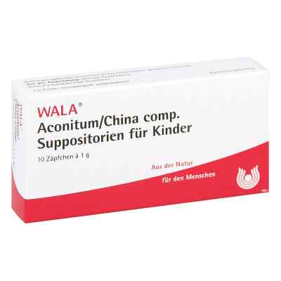 Wala Aconitum/china comp. czopki dla dzieci 10X1 g od WALA Heilmittel GmbH PZN 01880747