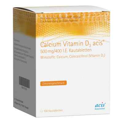 Wapń + witamina D3 acis 500 mg/400 i.u. tabletki do żucia 100 szt. od MIBE GmbH Arzneimittel PZN 11011219