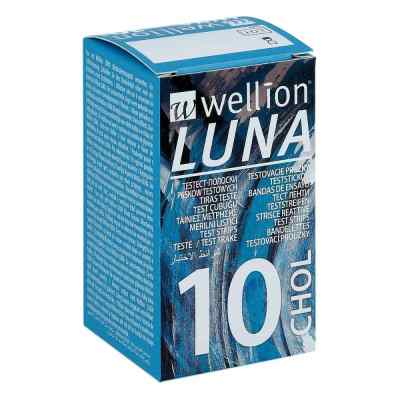 Wellion Luna Cholesterinteststreifen 10 szt. od Med Trust GmbH PZN 00866053