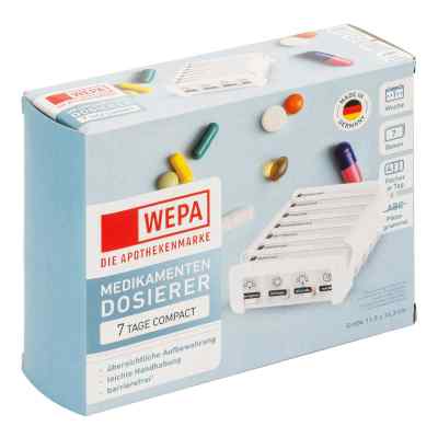 Wepa 7 Tage Compact Wochenmagazin Weiß 1 szt. od WEPA Apothekenbedarf GmbH & Co K PZN 18878016