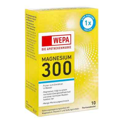 Wepa Magnesium 300+vit.c Zuckerfrei Pulver 10X4.5 g od WEPA Apothekenbedarf GmbH & Co K PZN 18337007
