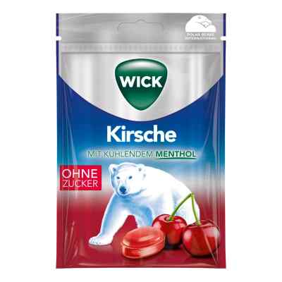 Wick dzikie wiśnie i eukaliptusowe cukierki do ssania bez cukru,