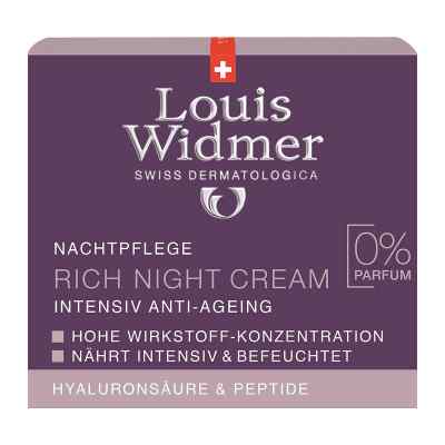 Widmer Rich krem na noc nieperfumowany 50 ml od LOUIS WIDMER GmbH PZN 14180052