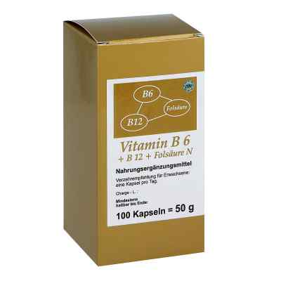 Witamina B6 + B12 + kwas foliowy N kapsułki 100 szt. od FBK-Pharma GmbH PZN 12569254