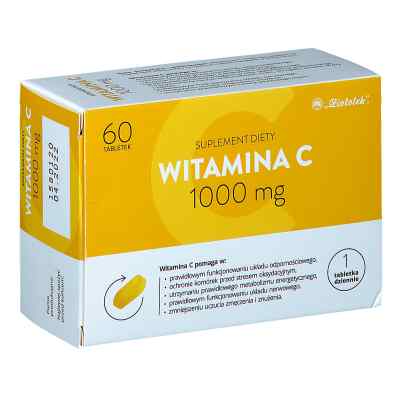 Witamina C 1000 mg tabletki 60 od PRZEDSIĘBIORSTWO FARMACEUTYCZNE PZN 08301153