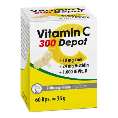 Witamina C 300 Depot+cynk+histydyna+D kapsułki