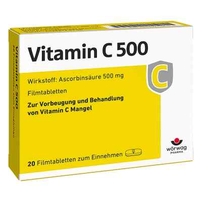 Witamina C 500  tabletki 20 szt. od Wörwag Pharma GmbH & Co. KG PZN 00652234