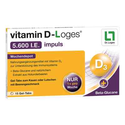 Witamina D - Loges 5.600 I.e. impuls tabletki do żucia 15 szt. od Dr. Loges + Co. GmbH PZN 15228074