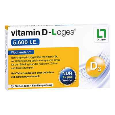 Witamina D-loges 5.600 I.e. tabletki do ssania 60 szt. od Dr. Loges + Co. GmbH PZN 11640978