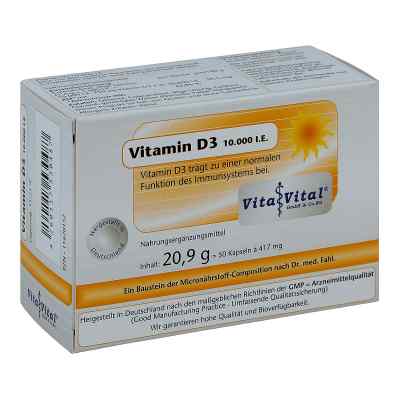 Witamina D3 10.000 I.e. kapsułki 50 szt. od Vita Vital GmbH & Co.KG PZN 11670152