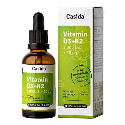 Witamina D3 K2 krople 50 ml od Casida GmbH PZN 16672026