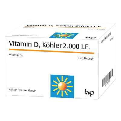 Witamina D3 Köhler  2000 I.E.,  kapsułki  120 szt. od Köhler Pharma GmbH PZN 10005079