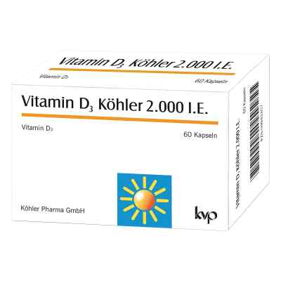 Witamina D3 Koehler 2000 I.E. kapsułki 60 szt. od Köhler Pharma GmbH PZN 09942407
