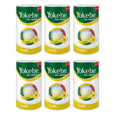 Yokebe bez laktozy koktajl na odchudzanie o smaku waniliowym zes 6x500 g od Naturwohl Pharma GmbH PZN 08130258