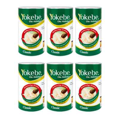 Yokebe Classic koktajl na odchudzanie 6-pak 6x500 g od Naturwohl Pharma GmbH PZN 08130260
