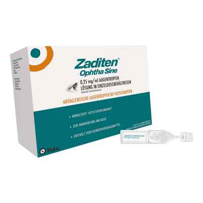 Zaditen ophtha sine Augentropfen einzeldosispipetten 50 szt. od Thea Pharma GmbH PZN 01478318