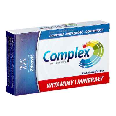Zdrovit Complex Witaminy i Minerały tabletki powlekane 56  od NATUR PRODUKT PHARMA SP. Z O.O. PZN 08302371