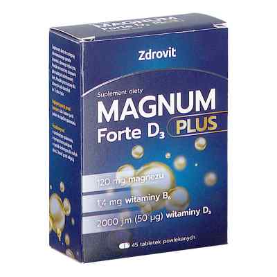 Zdrovit Magnum Forte D3 Plus tabletki powlekane 45  od  PZN 08303937