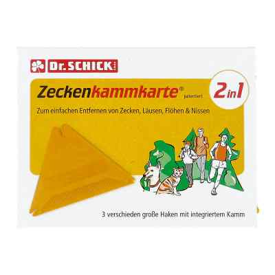 Zeckenkammkarte 1 szt. od Inkosmia GmbH & Cie.KG PZN 06092397