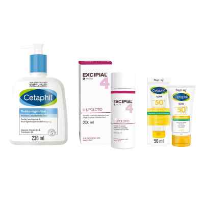 Zestaw Excipial i Cetaphil: oczyszczanie, pielęgnacja i ochrona 