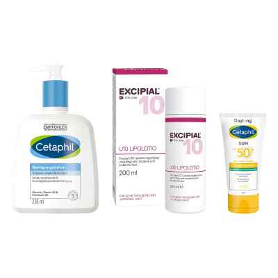 Zestaw Excipial i Cetaphil: pielęgnacja z mocznikiem, oczyszczan