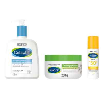 Zestaw pielęgnacyjny Cetaphil: oczyszczanie, pielęgnacja kremem 