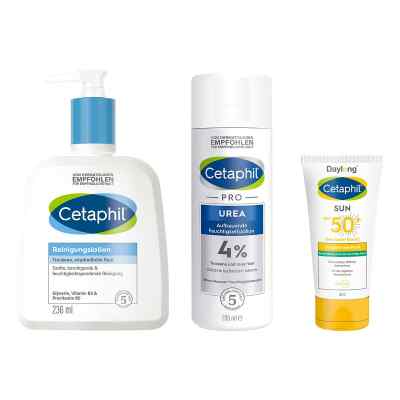 Zestaw pielęgnacyjny Cetaphil z mocznikiem: oczyszczanie, pielęg