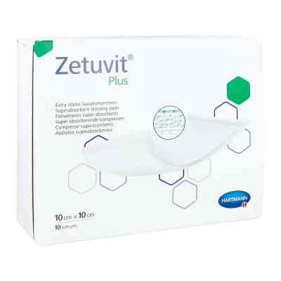 Zetuvit Plus extrastarke Saugkomp.ster.10x10 cm 10 szt. od PAUL HARTMANN AG PZN 02536259