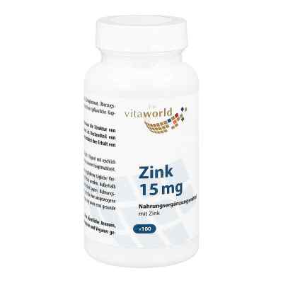 Zink 15 mg Zinkgluconat Kapseln 100 szt. od Vita World GmbH PZN 01457316