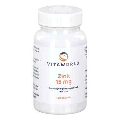 Zink 15 mg Zinkgluconat Kapseln 100 szt. od Vita World GmbH PZN 01457316