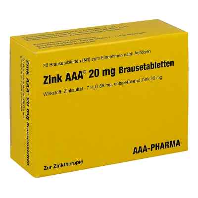 Zink Aaa 20 mg Brausetabletten 20 szt. od AAA - Pharma GmbH PZN 00975606