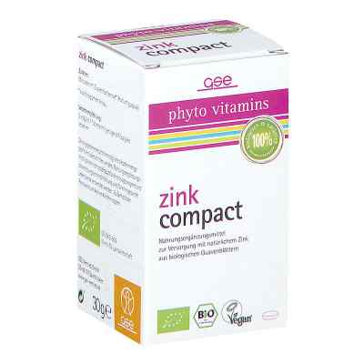 Zink Compact Bio Tabletten 60 szt. od GSE Vertrieb Biologische Nahrung PZN 12477457