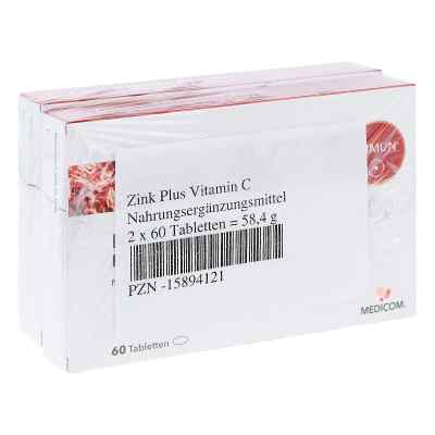 Zink Plus Vitamin C Tabletten 2X60 szt. od Medicom Pharma GmbH PZN 15894121