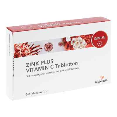 Zink Plus Vitamin C Tabletten 60 szt. od Medicom Pharma GmbH PZN 15894109