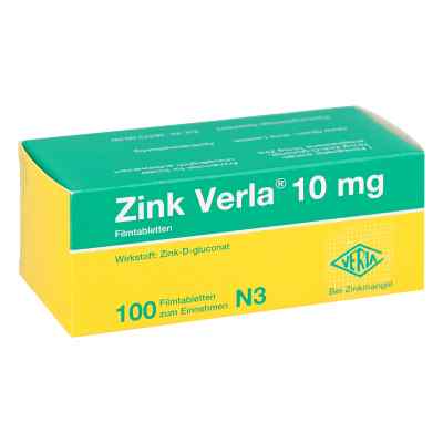 Zink Verla 10 mg Filmtabl. 100 szt. od Verla-Pharm Arzneimittel GmbH &  PZN 08912195
